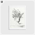アートポストカード-Flowers in a vase - ジャン ベルナール Postcard.