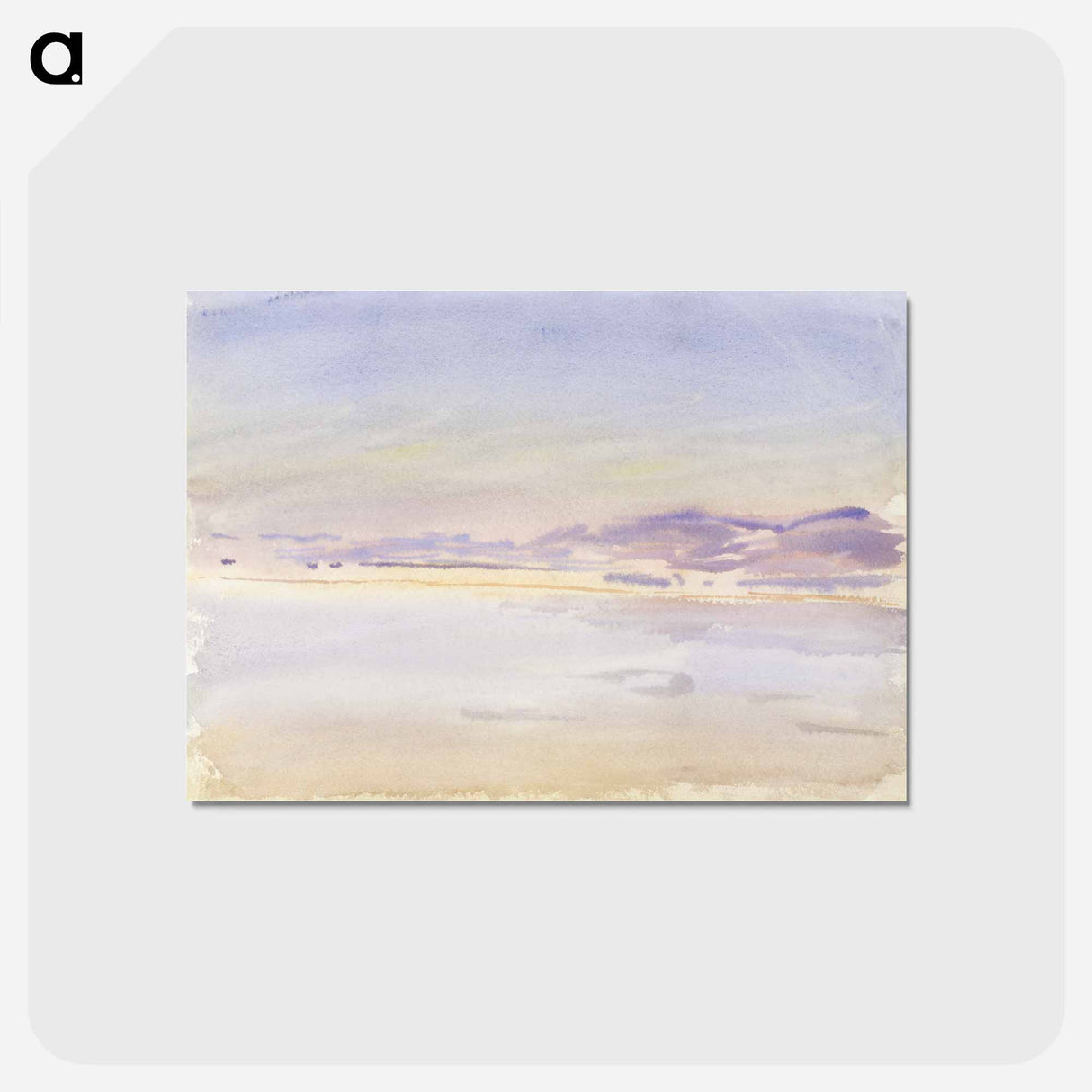 アートポストカード-Sunset at Sea - ジョン シンガー サージェント Postcard.