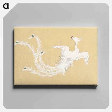 アートパネル-Bird from Momoyogusa–Flowers of a Hundred Generations - 神坂 雪佳 Canvas.