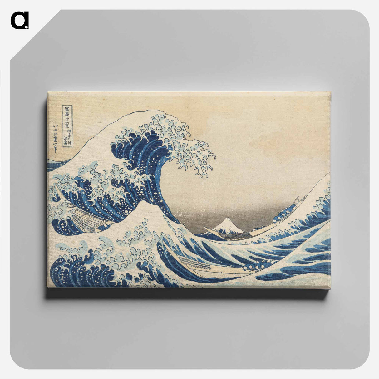 アートパネル-Under the Wave off Kanagawa - 葛飾 北斎 Canvas.