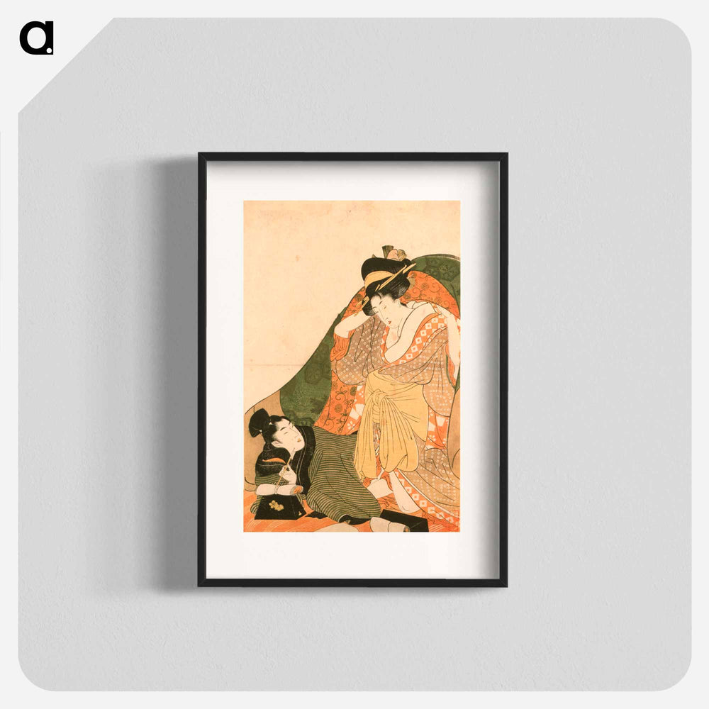 Lovers under a Futon - 喜多川 歌麿 Poster.