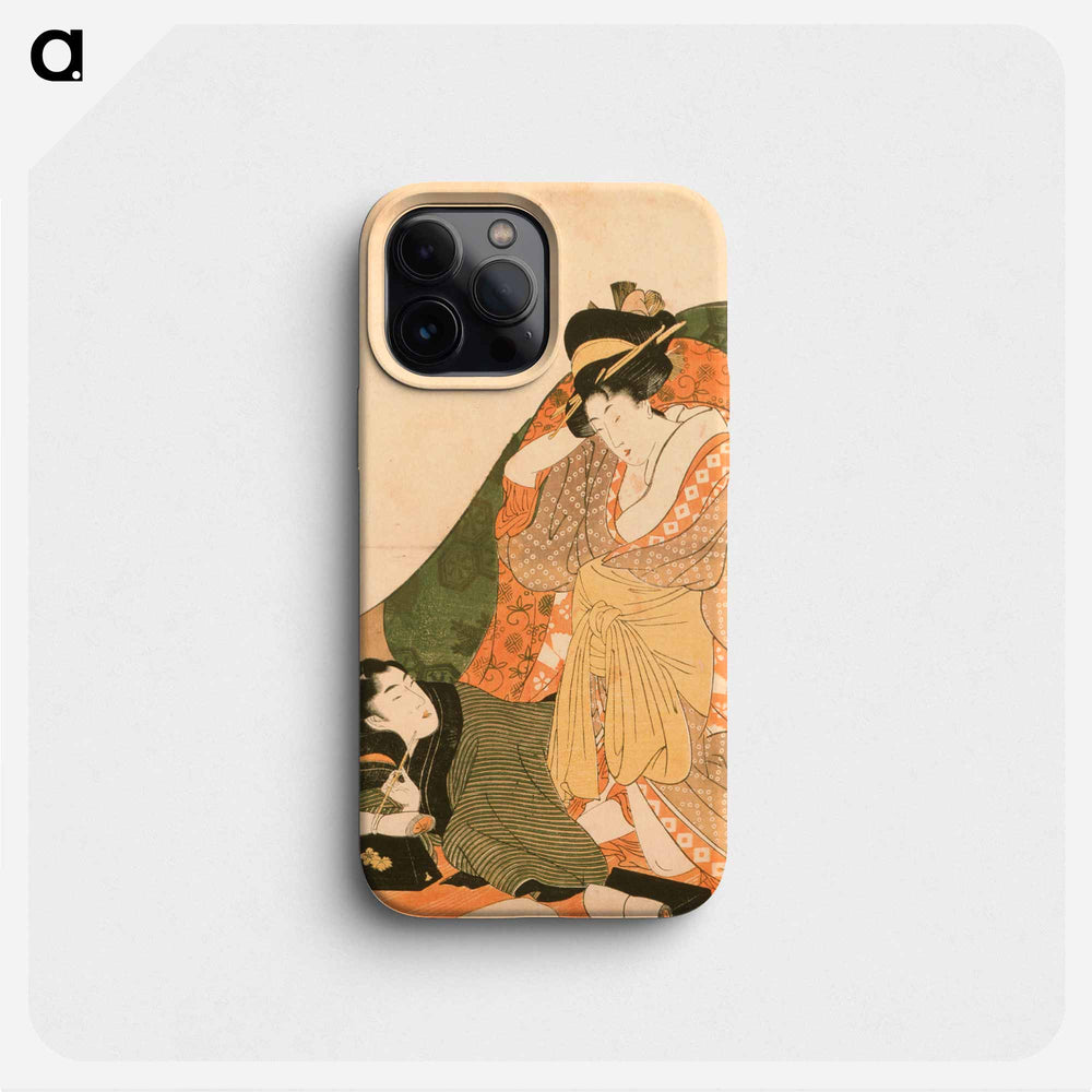 Lovers under a Futon - 喜多川 歌麿 Phone Case.