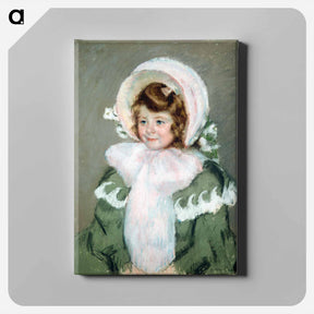 アートパネル-Child in Green Coat - メアリー カサット Canvas.