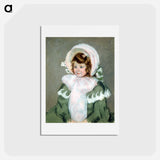 アートポストカード-Child in Green Coat - メアリー カサット Postcard.