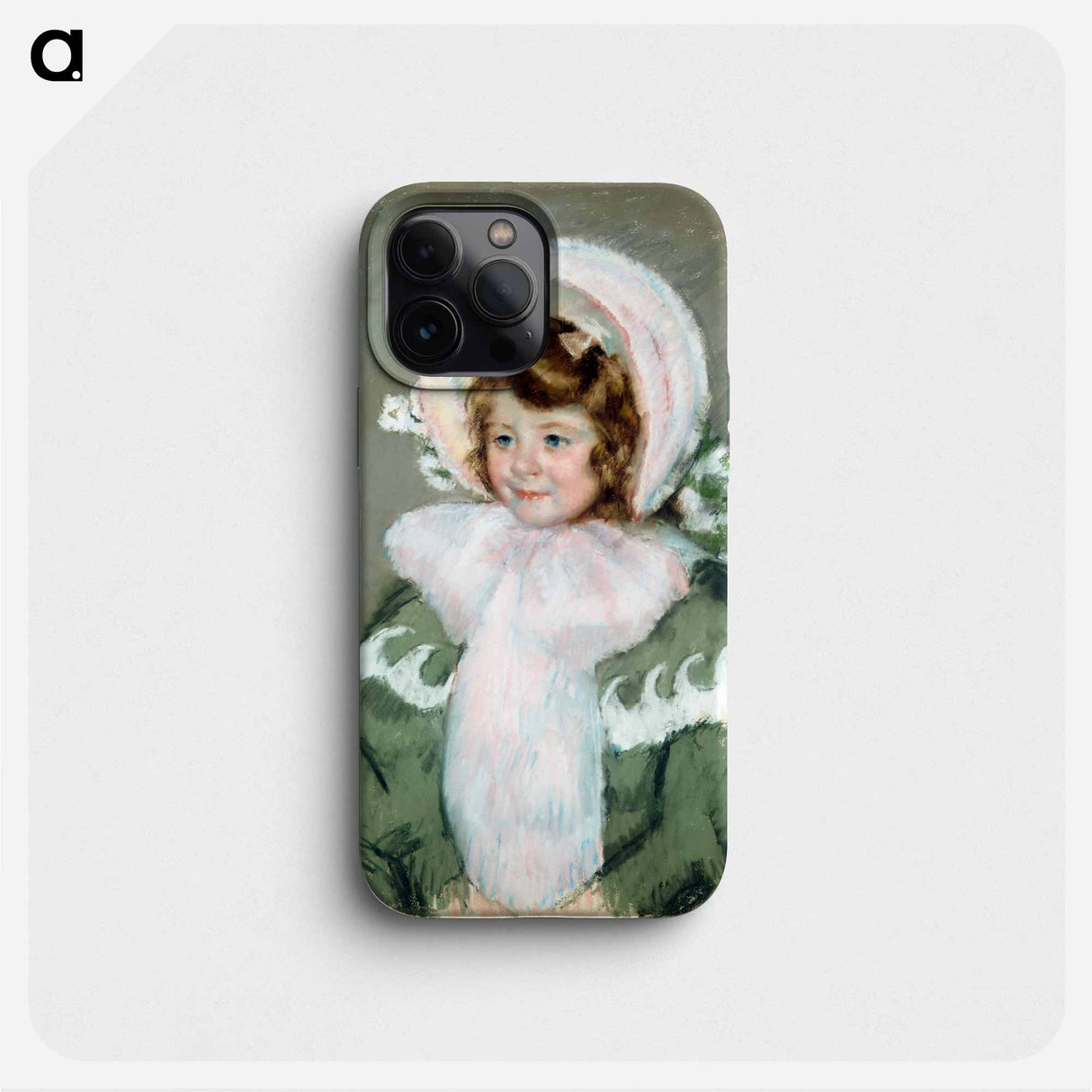 Child in Green Coat - メアリー カサット Phone Case.