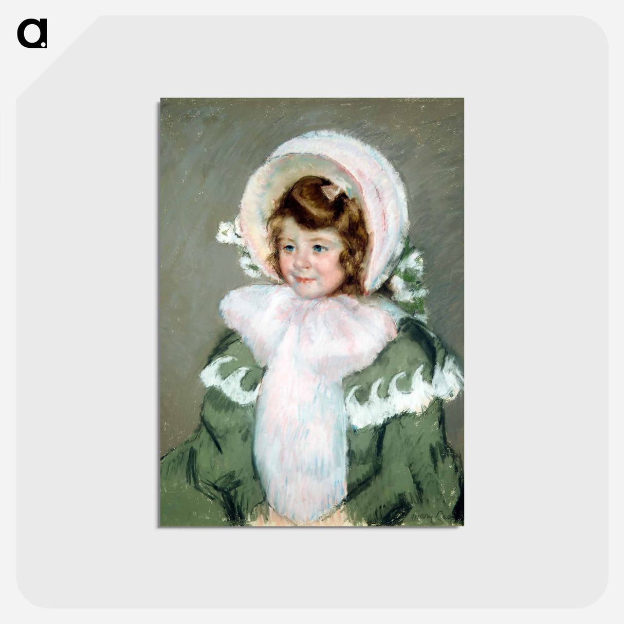 アートポストカード-Child in Green Coat - メアリー カサット Postcard.