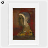 Symbolic Head - Odilon Redon Poster.