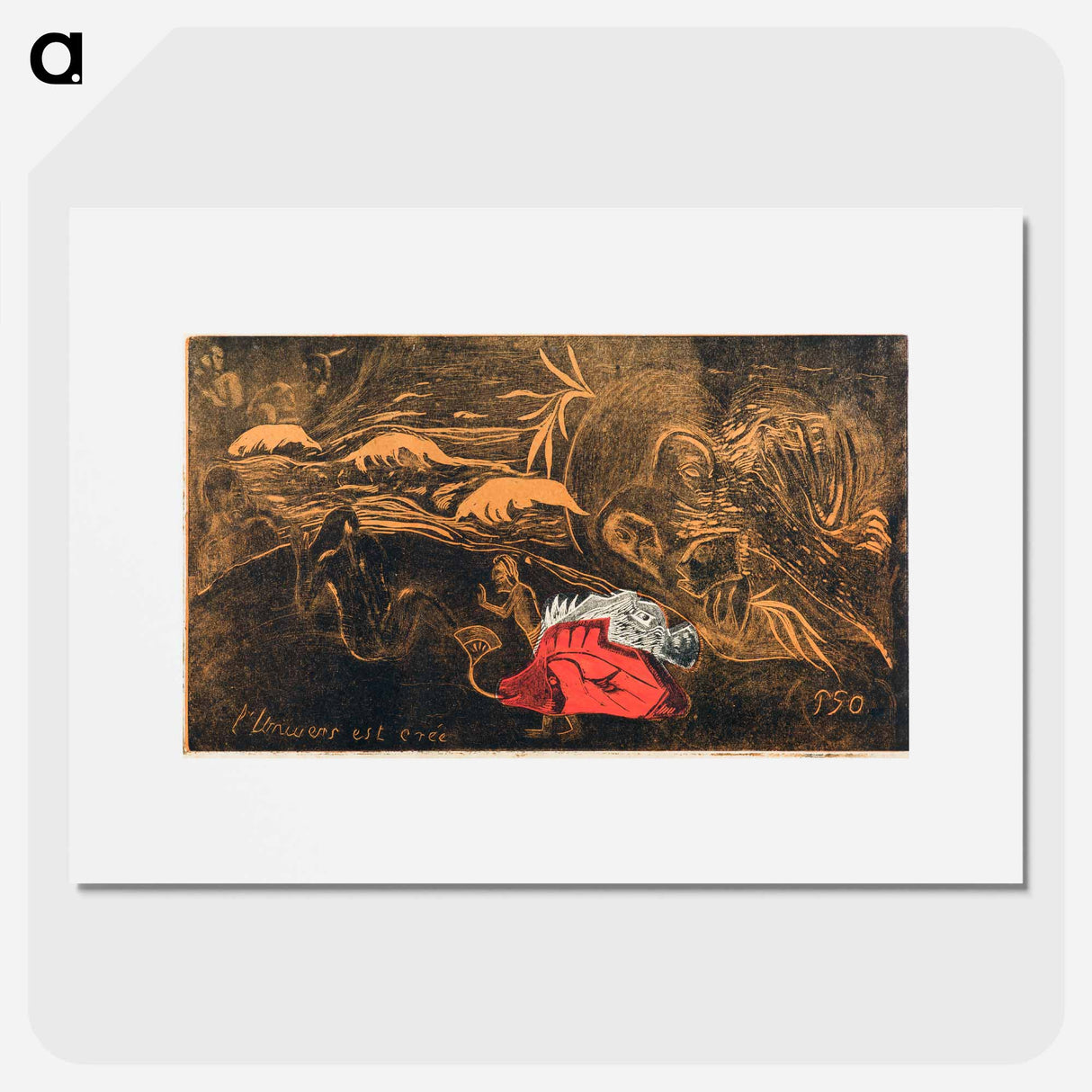 The Creation of the Universe - ポール ゴーギャン Poster.