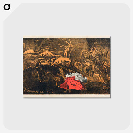 アートポストカード-The Creation of the Universe - ポール ゴーギャン Postcard.