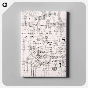 アートパネル-Drawing Knotted in the Manner of a Net
 - パウル クレー Canvas.
