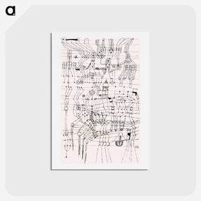 アートポストカード-Drawing Knotted in the Manner of a Net
 - パウル クレー Postcard.