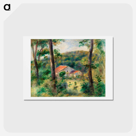 アートポストカード-Environs of Briey - ピエール オーギュスト ルノワール Postcard.