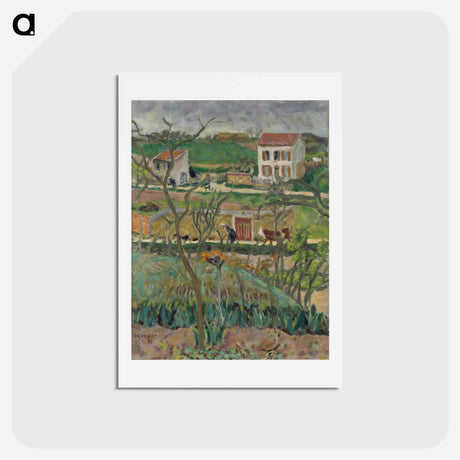 アートポストカード-Rainy Landscape
 - ピエール ボナール Postcard.