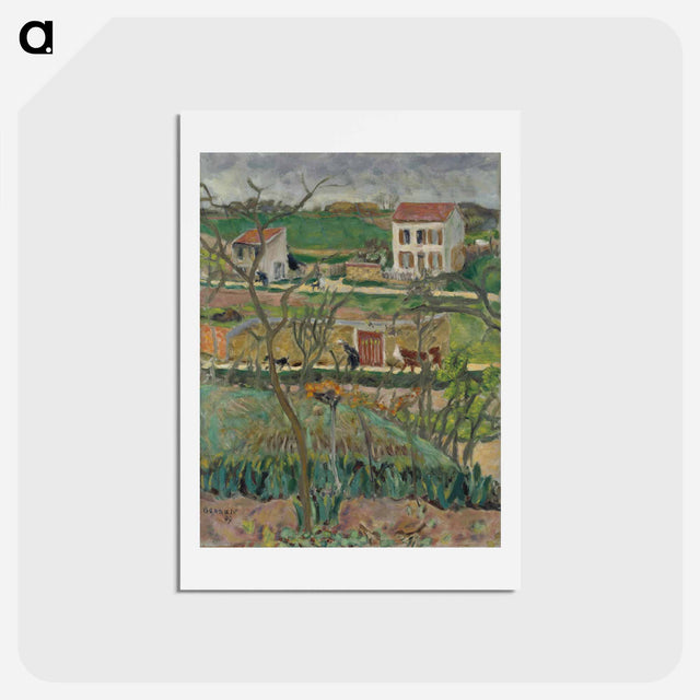 アートポストカード-Rainy Landscape
 - ピエール ボナール Postcard.