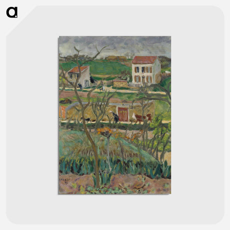 アートポストカード-Rainy Landscape
 - ピエール ボナール Postcard.