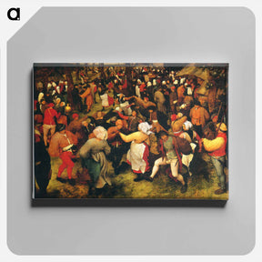 アートパネル-The Wedding Dance in the open air - ピーター ブリューゲル Canvas.
