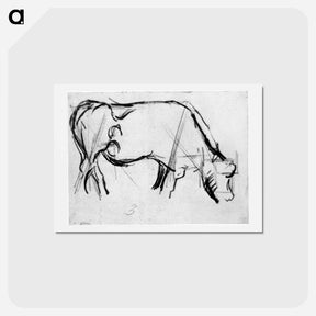 アートポストカード-Study for Composition VIII (The Cow) - テオ ファン ドゥースブルフ Postcard.