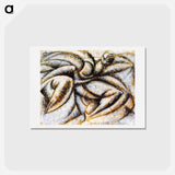 Dynamism of the Human Body - ウンベルト ボッチョーニ  Postcard.