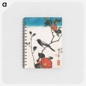 アートメモ帳-Bird on Camellia Branch
 - 歌川 広重 Memo.