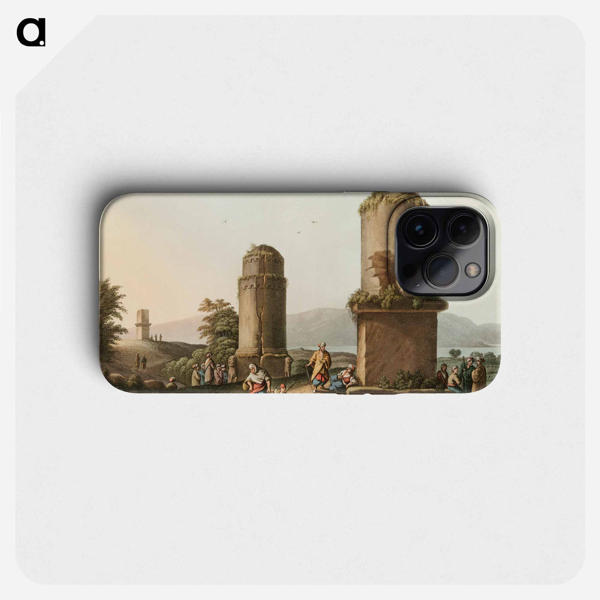 Monuments near Tortosa, Plate II from Views in the Ottoman Dominions, in Europe, in Asia, and some of the Mediterranean islands - Views in the Ottoman Dominions Phone Case.