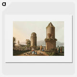 Monuments near Tortosa, Plate II from Views in the Ottoman Dominions, in Europe, in Asia, and some of the Mediterranean islands - Views in the Ottoman Dominions Poster.