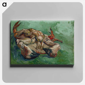 アートパネル-Crab on its Back - フィンセント ファン ゴッホ Canvas.