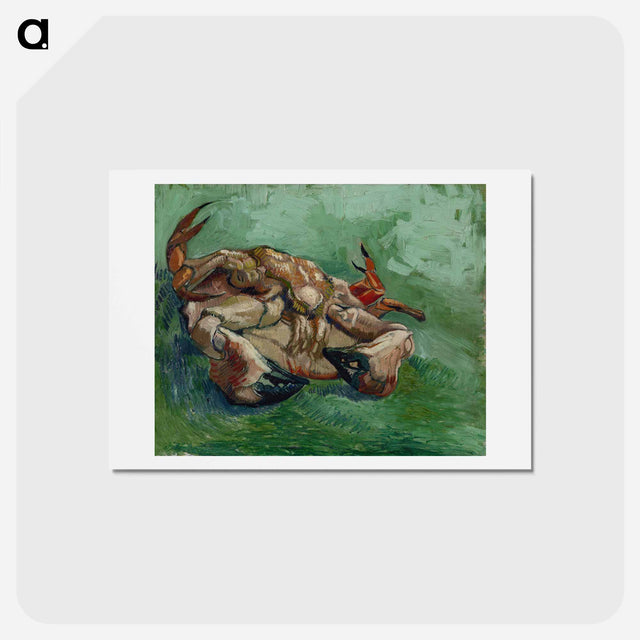 アートポストカード-Crab on its Back - フィンセント ファン ゴッホ Postcard.