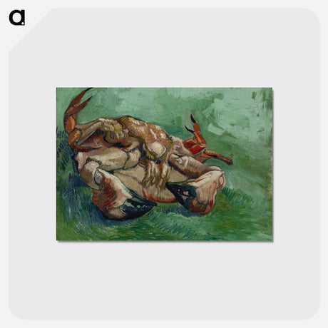 アートポストカード-Crab on its Back - フィンセント ファン ゴッホ Postcard.