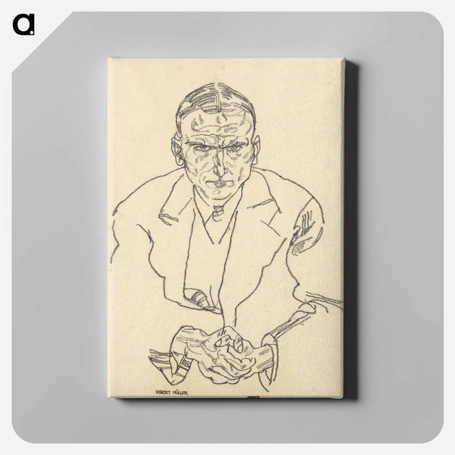 アートパネル-Robert Müller Portrait
 - ウィーン博物館 Canvas.