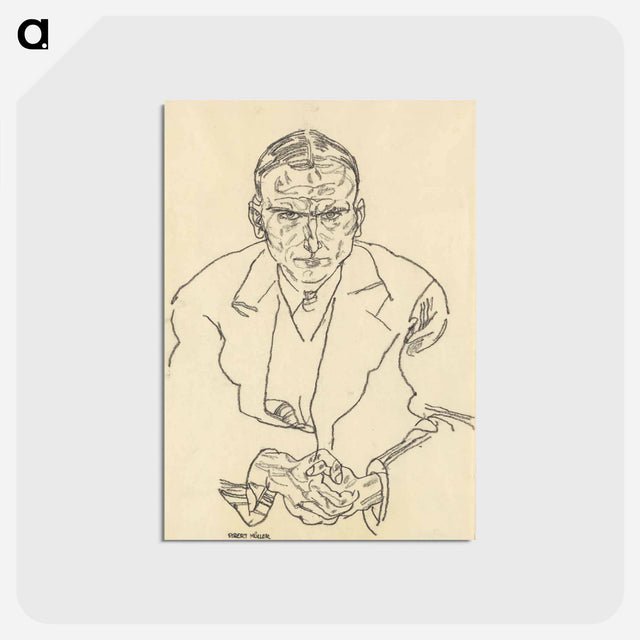 アートポストカード-Robert Müller Portrait
 - ウィーン博物館 Postcard.