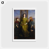 アートポストカード-Virgin Enthroned - アボット ハンダーソン セイヤー Postcard.