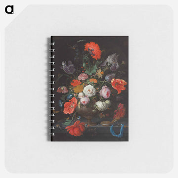 Still Life with Flowers and a Watch - エイブラハム ミニョン Memo.