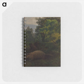 アートメモ帳-Two Woodchucks in Westphalian Forest - アルバート ビアスタット Memo.