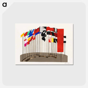 アートポストカード-Maquettes de theatre i.-xv. - アレクサンドラ エクスター Postcard.