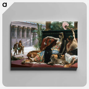 アートパネル-Cléopatre essayant des poisons sur des condamnés à mort - アレクサンドル カバネル Canvas.
