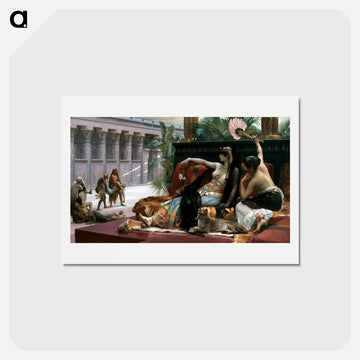 Cléopatre essayant des poisons sur des condamnés à mort - アレクサンドル カバネル Postcard.