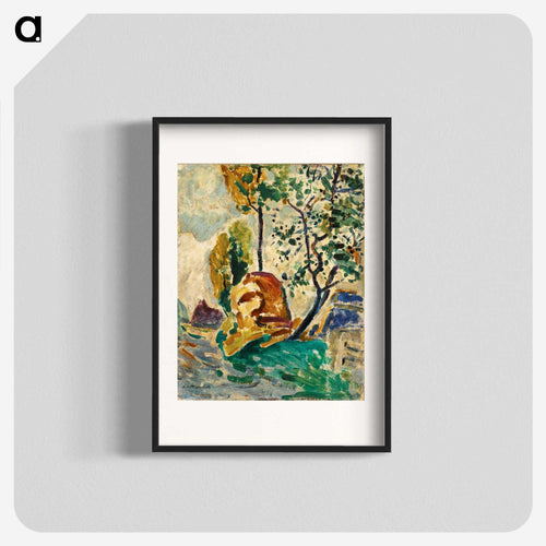 Tree and Rock - アルフレッド ヘンリー マウラー Poster.