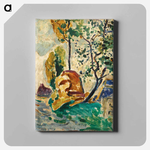 Tree and Rock - アルフレッド ヘンリー マウラー Canvas.