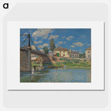 アートポスター-The Bridge at Villeneuve-la-Garenne - アルフレッド シスレー Poster.