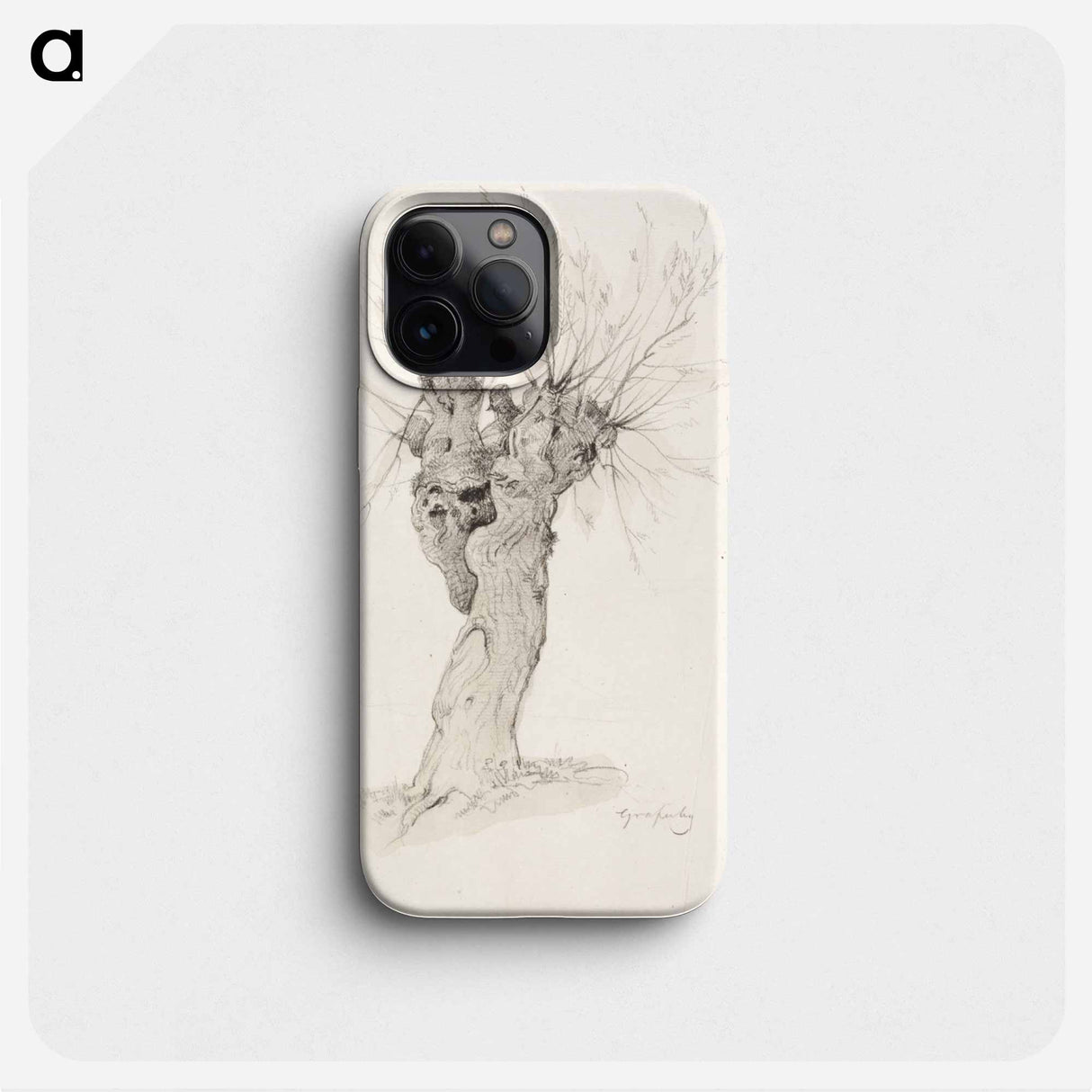 Vanha, typistetty puu - アンダース エクマン Phone Case.