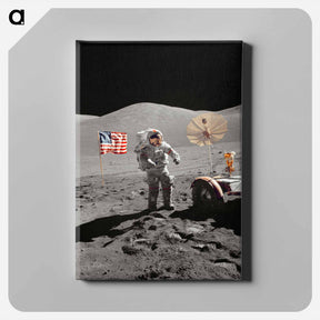 アートパネル-Apollo 17 - アポロ月面着陸 Canvas.