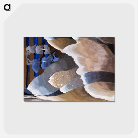 アートポストカード-Reaching Waves - アーサー ダヴ Postcard.