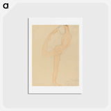 アートポストカード-Dancing Figure - オーギュスト ロダン Postcard.