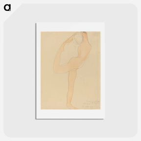 アートポストカード-Dancing Figure - オーギュスト ロダン Postcard.