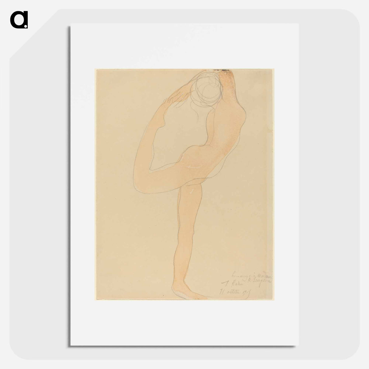 Dancing Figure - Auguste Rodin Poster.