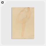 アートポストカード-Dancing Figure - オーギュスト ロダン Postcard.