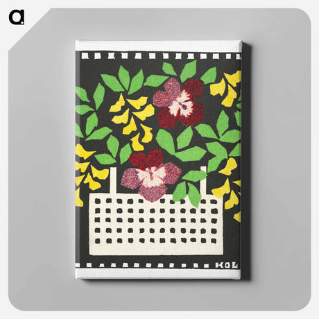 アートパネル-Basket of Flowers
 - 花のバスケット Canvas.