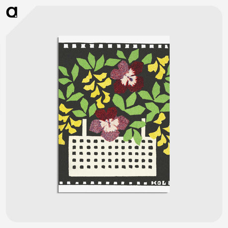 1-6_Basket-of-Flowers_postcard