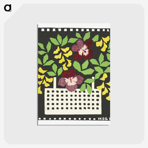 花籠 - 花のバスケット Postcard.