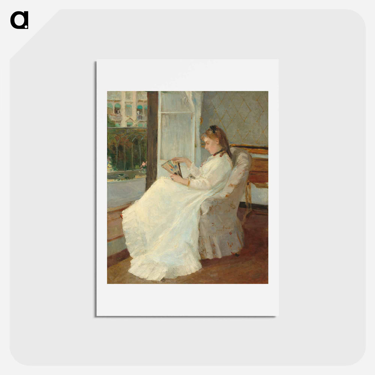 アートポストカード-The Artist's Sister at a Window
 - ベルト モリゾ Postcard.